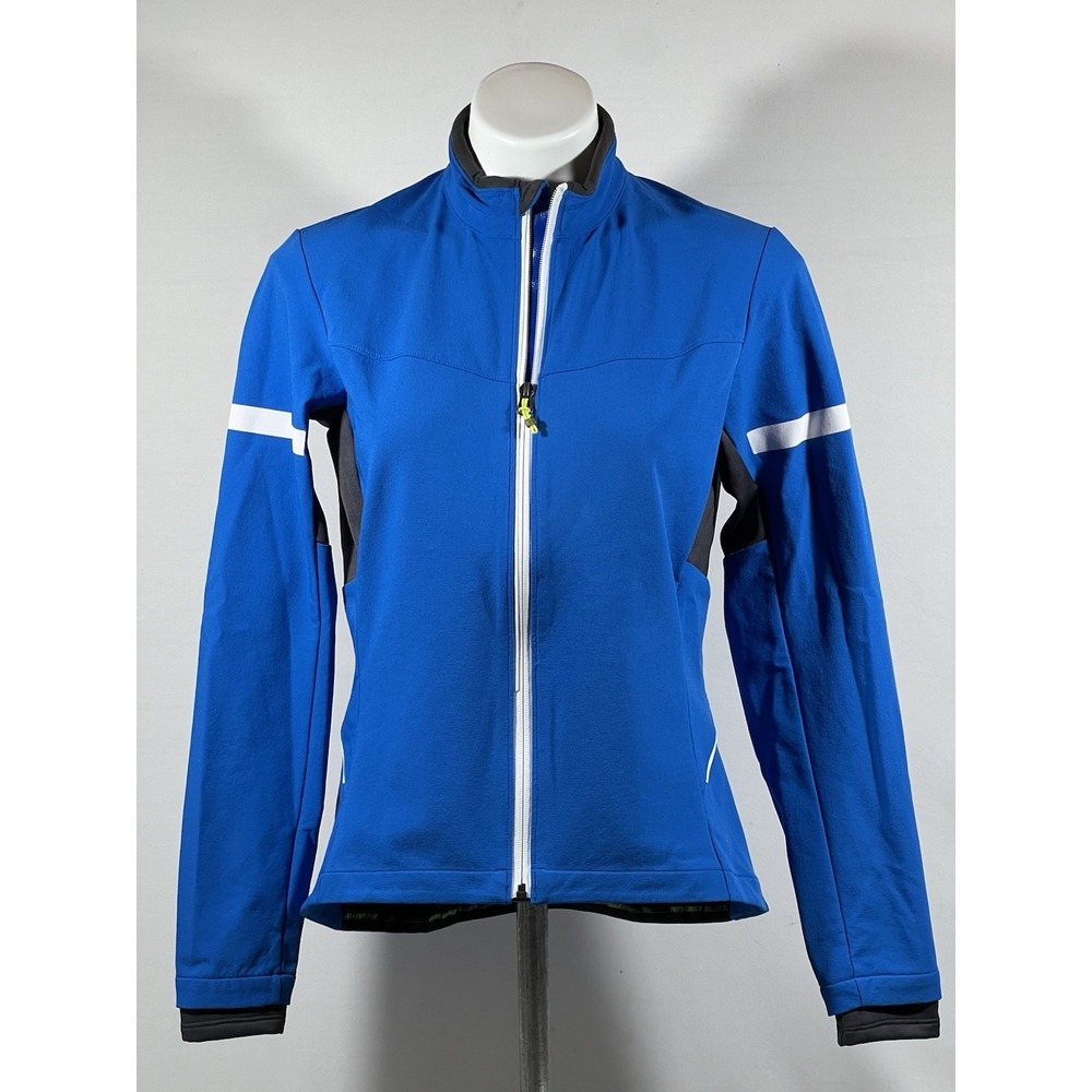Novara Cycling Jacket Mens Blue Reflective Full Zip Performance Riding - Picture 13 of 16